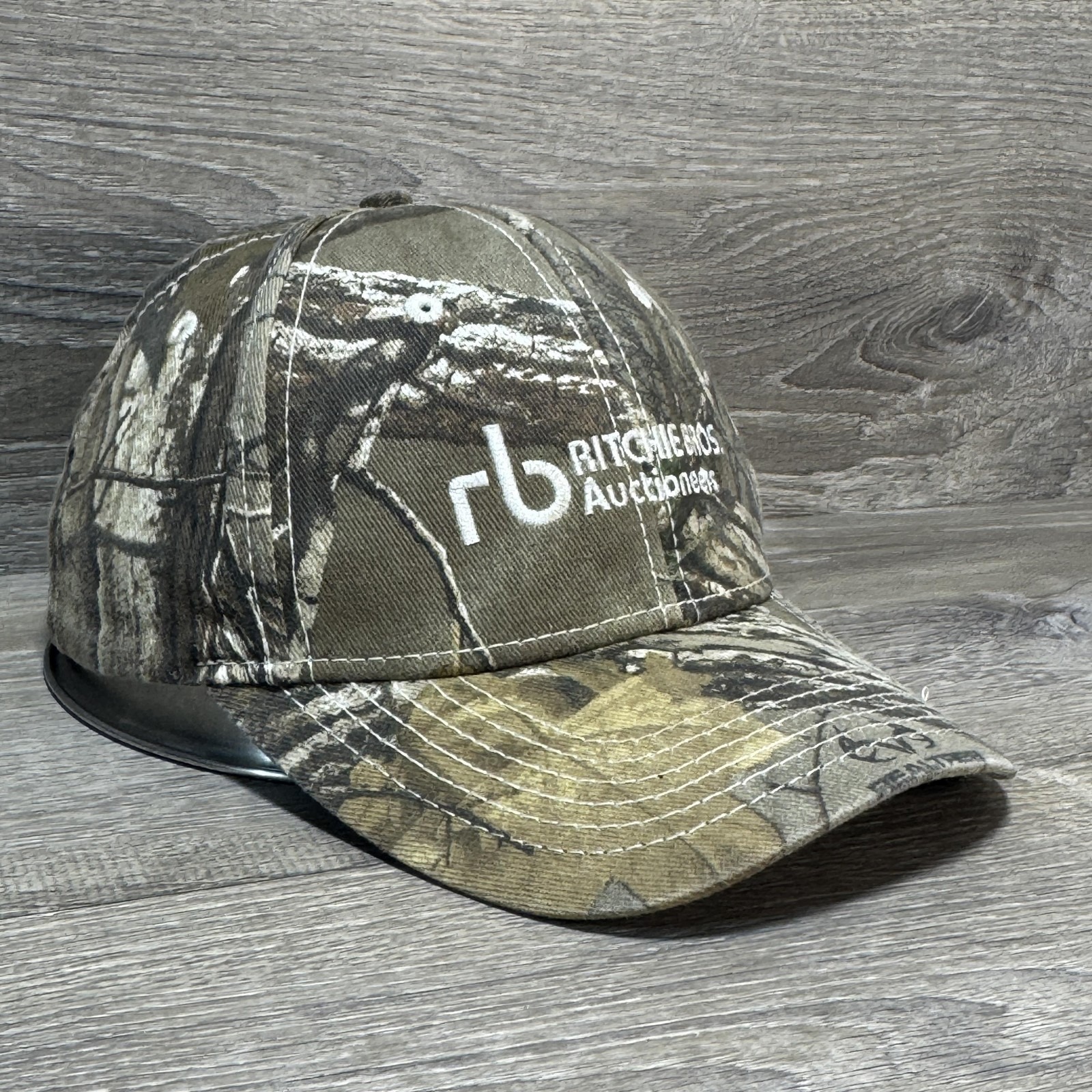 Ritchie Bros Auctioneers Hat Cap Strap Back Camo Realtree Mens One Size